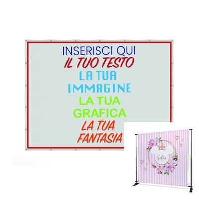 Striscione pvc 200x100cm