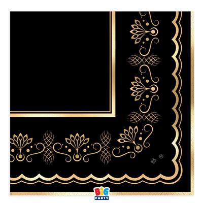 TOVAGLIOLI ROYAL BLACK GOLD 33X33CM 16PZ