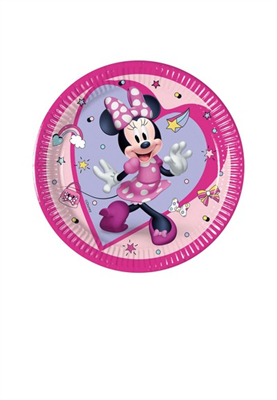 PIATTO CARTONCINO DISNEY MINNIE JUNIOR 20CM 8PZ