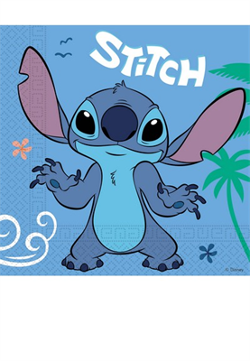 TOVAGLIOLI 2 VELI LILO&STITCH 33X33CM 20PZ