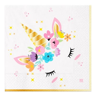 TOVAGLIOLI UNICORNO 33X33CM 20PZ