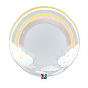 PALLONCINO BUBBLE DECO RAINBOW 51CM