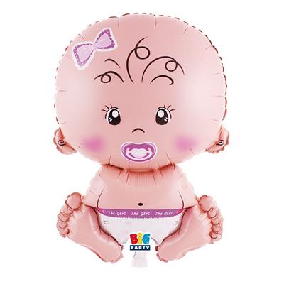 PALLONCINO  MYLAR  BABY GIRL 43X82CM