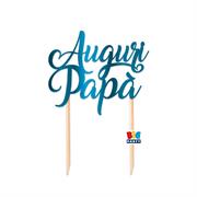 CAKE TOPPER SAGOMATO AUGURI PAPA'