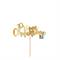 MINI CAKE TOPPER IN CARTA ORO METAL PRIMA COMUNIONE