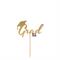 MINI CAKE TOPPER IN CARTA ORO METAL GRAD