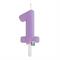 CANDELINA TINY PLUMP LILLA 7CM NUMERO 1