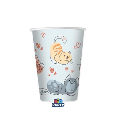 BICCHIERI IN CARTONCINO GATTI 250ML 6PZ