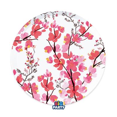 PIATTI IN CARTONCINO SAKURA 24CM 6PZ