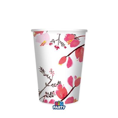 BICCHIERI IN CARTONCINO SAKURA 250ML 6PZ