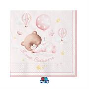 TOVAGLIOLI BABY ORSETTO ROSA  33X33CM 16PZ