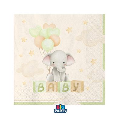 TOVAGLIOLI BABY ELEPHANT  33X33CM 16PZ