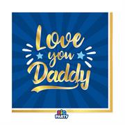 TOVAGLIOLI LOVE YOU DAD 33X33CM 16PZ