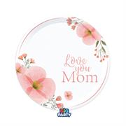 PIATTI IN CARTONCINO LOVE YOU MOM 18CM 6PZ