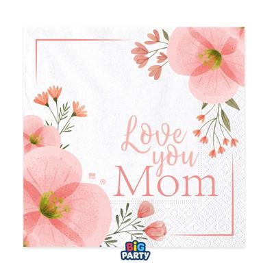 TOVAGLIOLI LOVE YOU MOM 33X33CM 16PZ