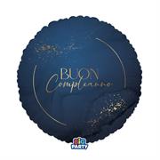 PALLONCINO IN MYLAR BUON COMPLEANNO NAVY 45CM