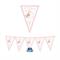 FESTONE BANDIERINE IN CARTA BABY ORSETTO ROSA  300X30CM