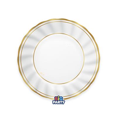 PIATTI IN CARTONCINO CLASSIC GOLD METAL  20CM 6PZ