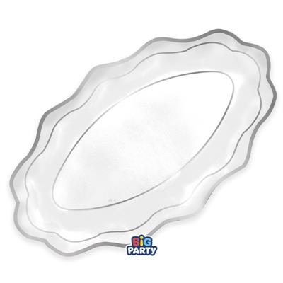 RAVIERE CLASSIC SILVER METAL 36X20CM 2PZ