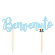 CAKE TOPPER SAGOMATO BENVENUTO