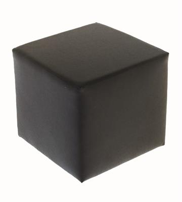 NOLEGGIO POUF QUADRATO NERO 38X38X38CM