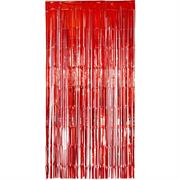 TENDA METALLICA IN FRANGE ROSSA 2X1MT