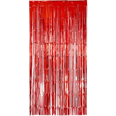 TENDA METALLICA IN FRANGE ROSSA 2X1MT