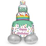 PALLONCINO IN MYLAR AIRLOONZ TORTA 72CM