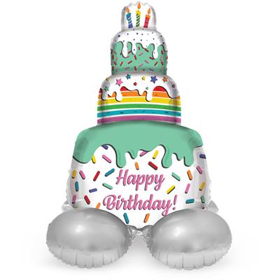 PALLONCINO IN MYLAR AIRLOONZ TORTA 72CM