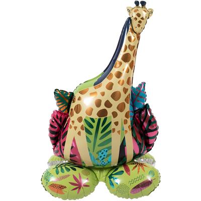PALLONCINO IN MYLAR AIRLOONZ GIRAFFA 53X79CM